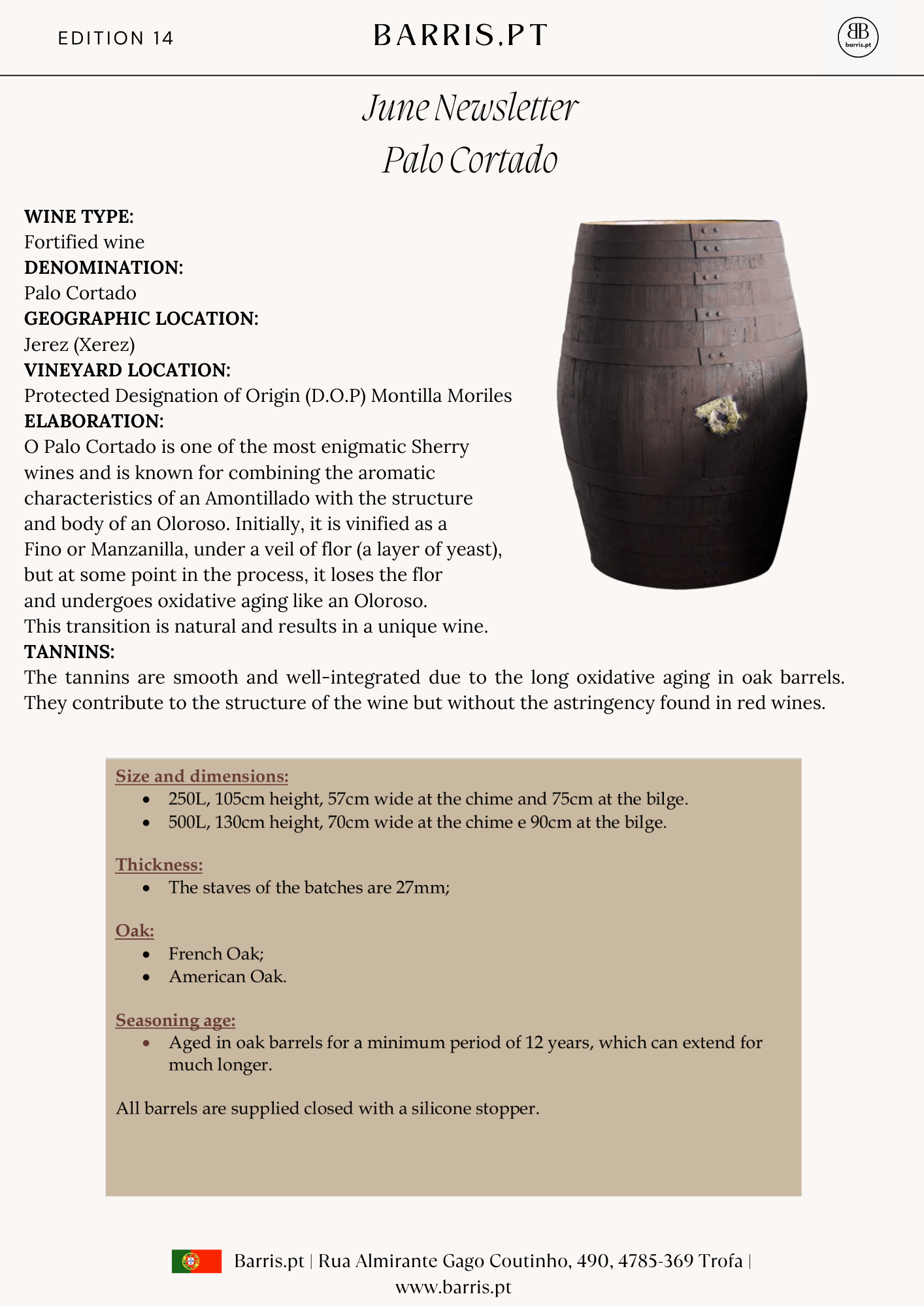Barris pt Newsletter 14st Edition